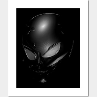 Black Alien Creature Posters and Art